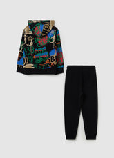 Ovs Fleece Jogging Set With Print